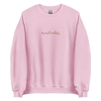 New Romantics - Gold Thread Embroidery Crew Neck