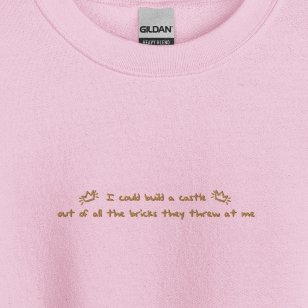 I Could Build a Castle - Embroidered Crew Neck