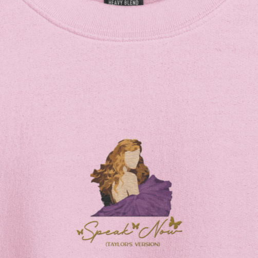 Speak Now TV Album Cover - Embroidered Crew Neck