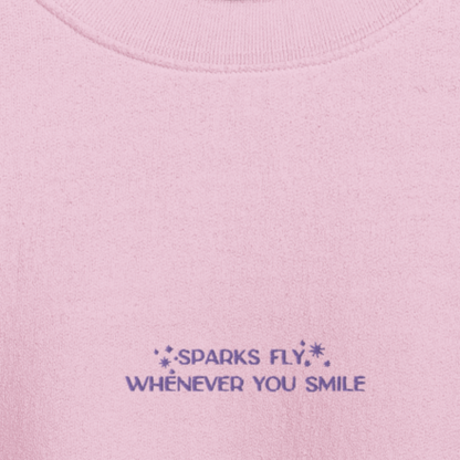 Sparks Fly - Embroidered Crew Neck