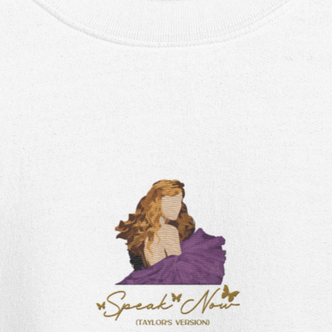 Speak Now TV Album Cover - Embroidered Crew Neck