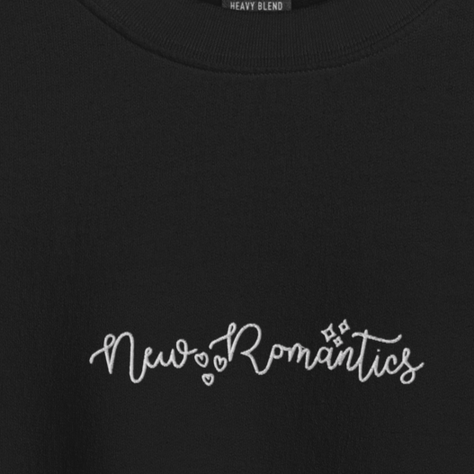 New Romantics - White Thread Embroidery Crew Neck