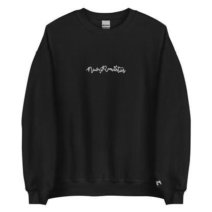 New Romantics - White Thread Embroidery Crew Neck