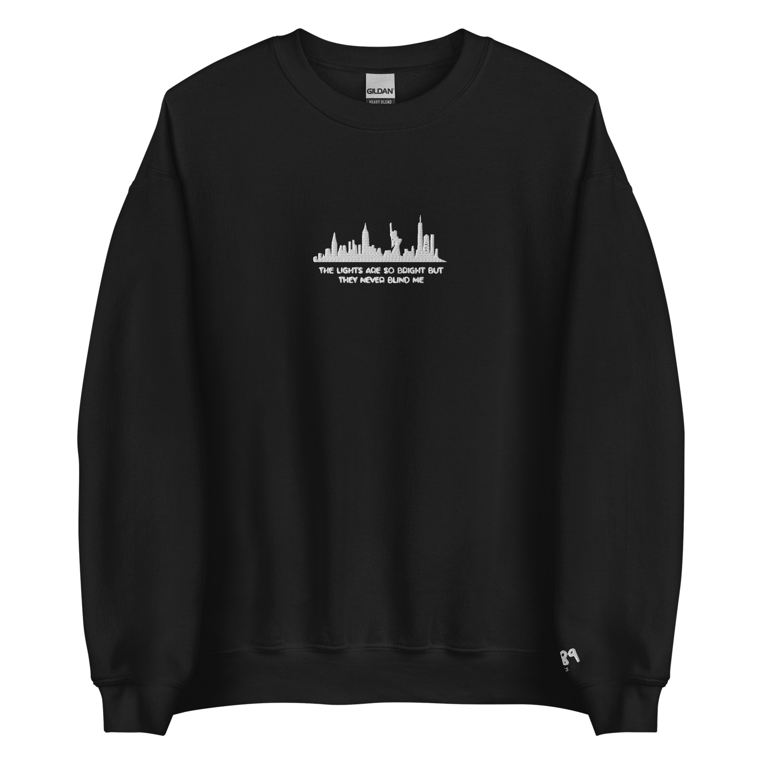 The Lights Are So Bright (Welcome To New York) - Embroidered Crew Neck
