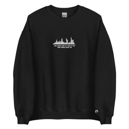 The Lights Are So Bright (Welcome To New York) - Embroidered Crew Neck