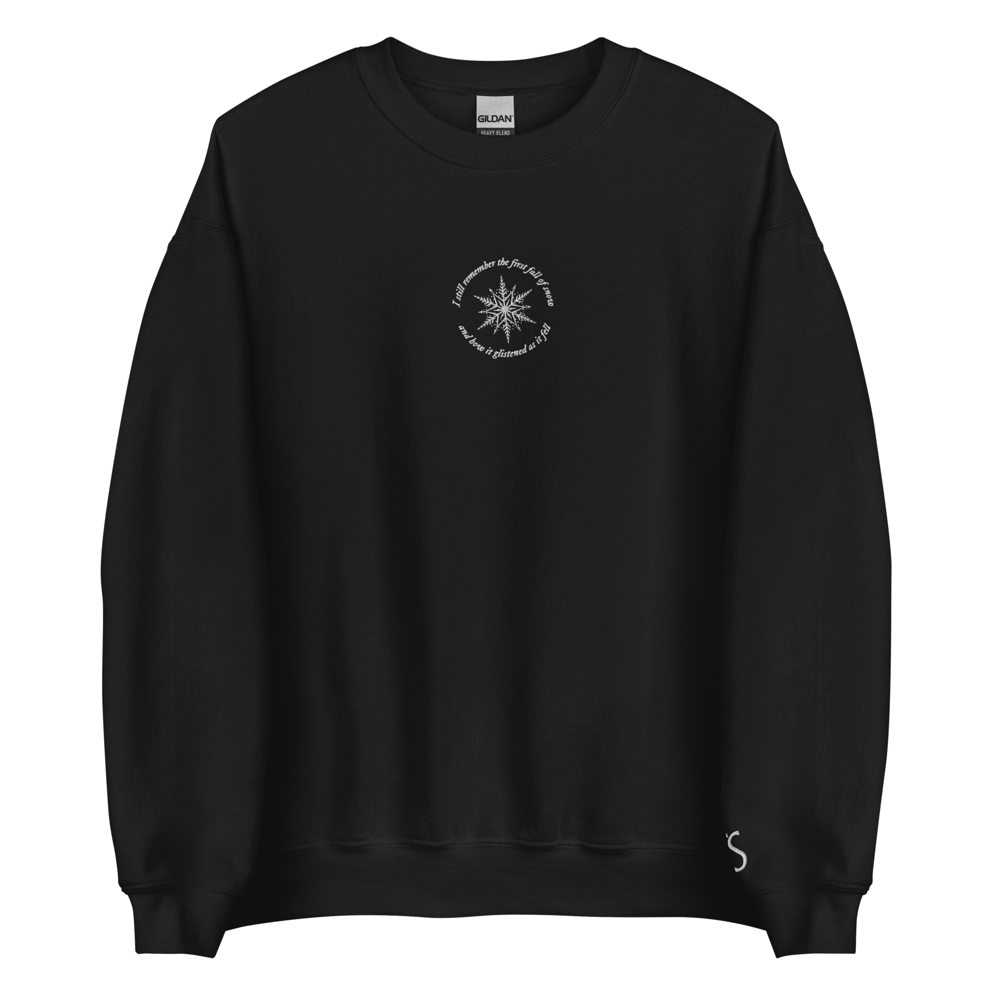 The First Fall Of Snow - Embroidered Crew Neck