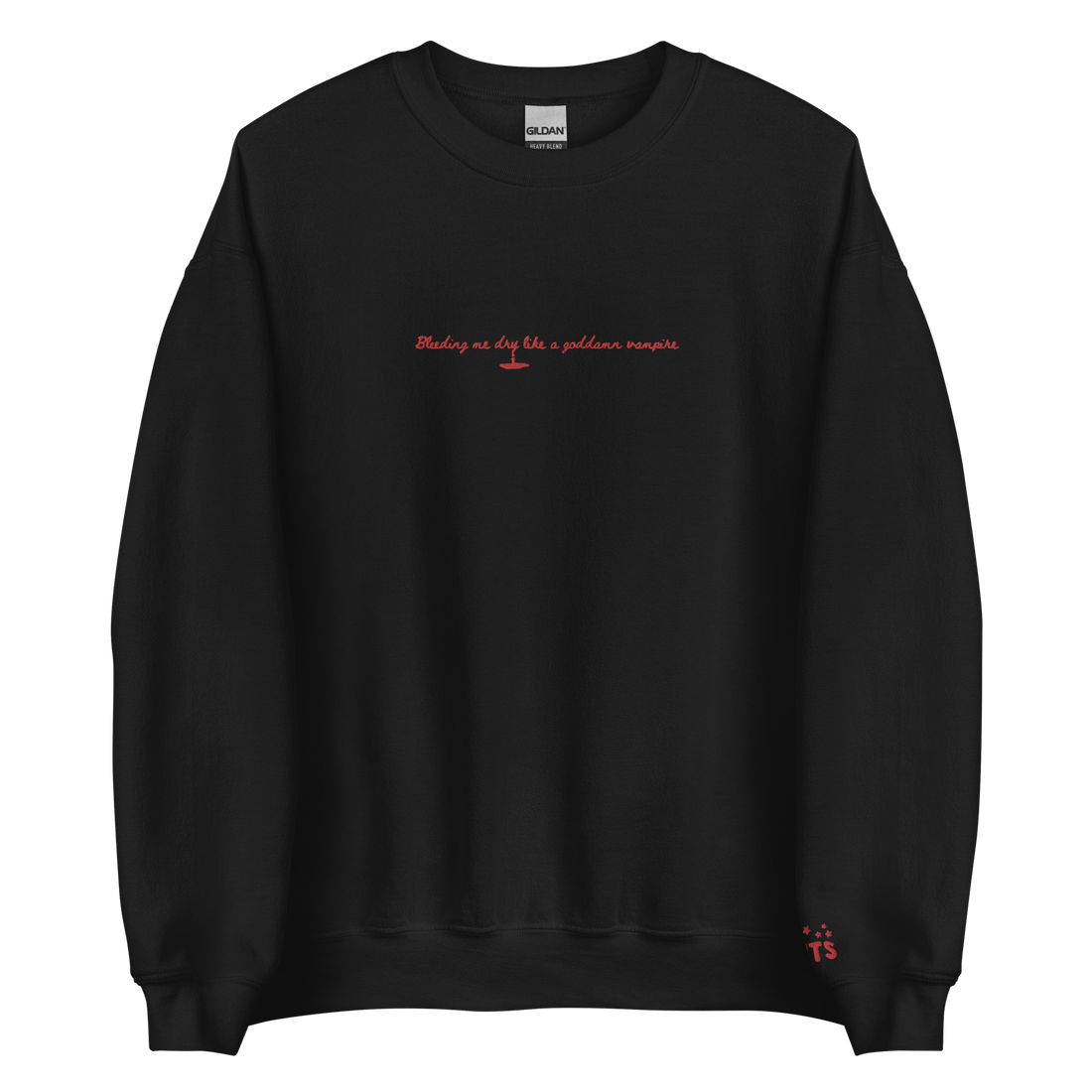 vampire - Embroidered Crew Neck