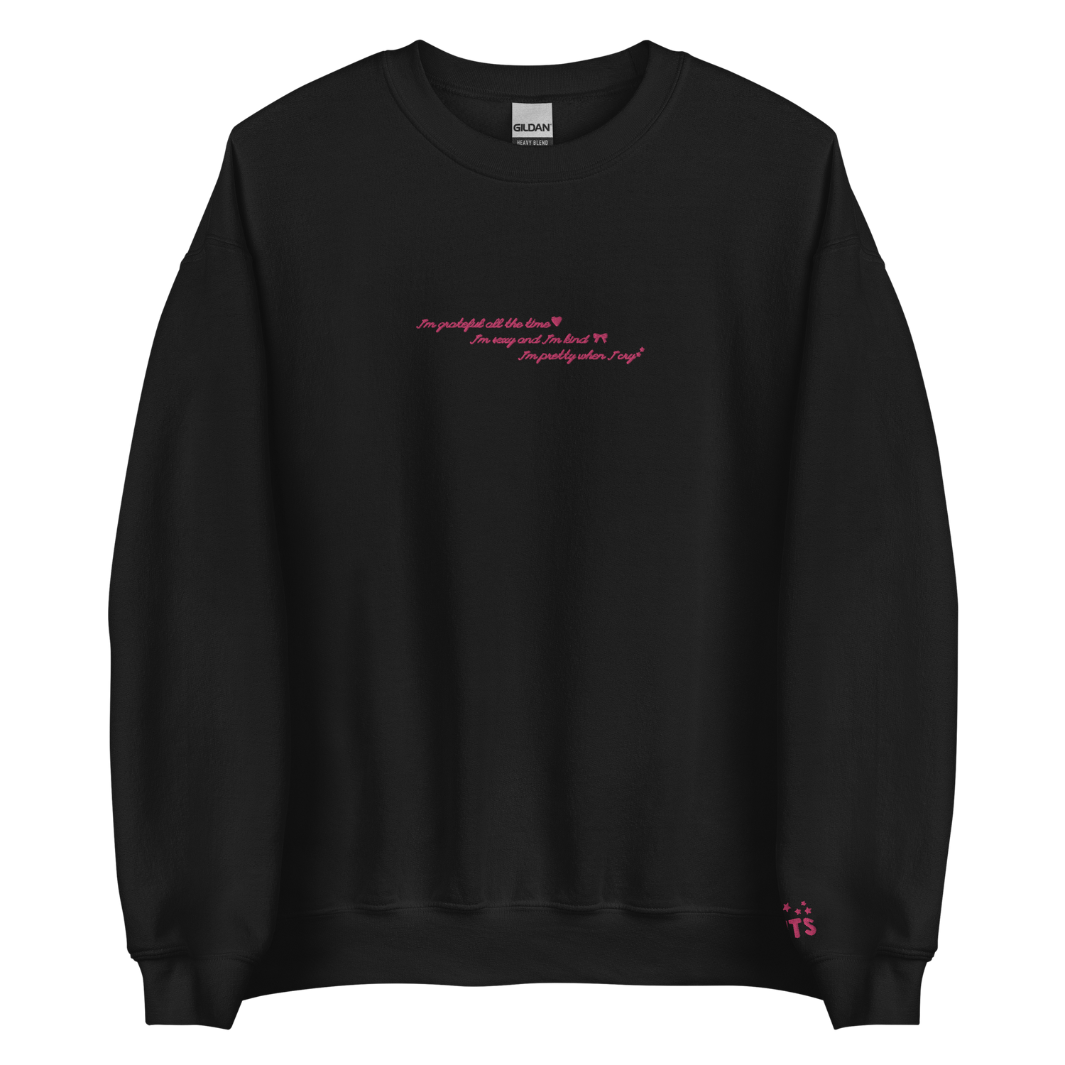 grateful all the time - Embroidered Crew Neck
