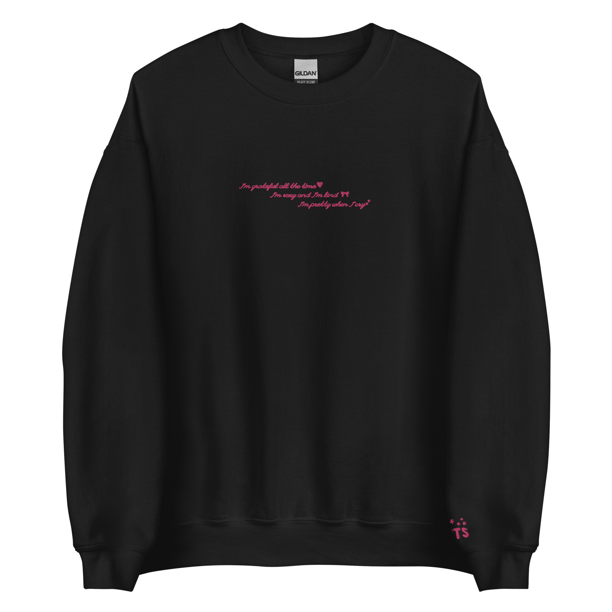 grateful all the time - Embroidered Crew Neck