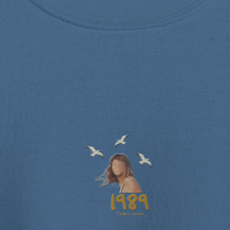 1989 TV Album Cover - Embroidered Crew Neck