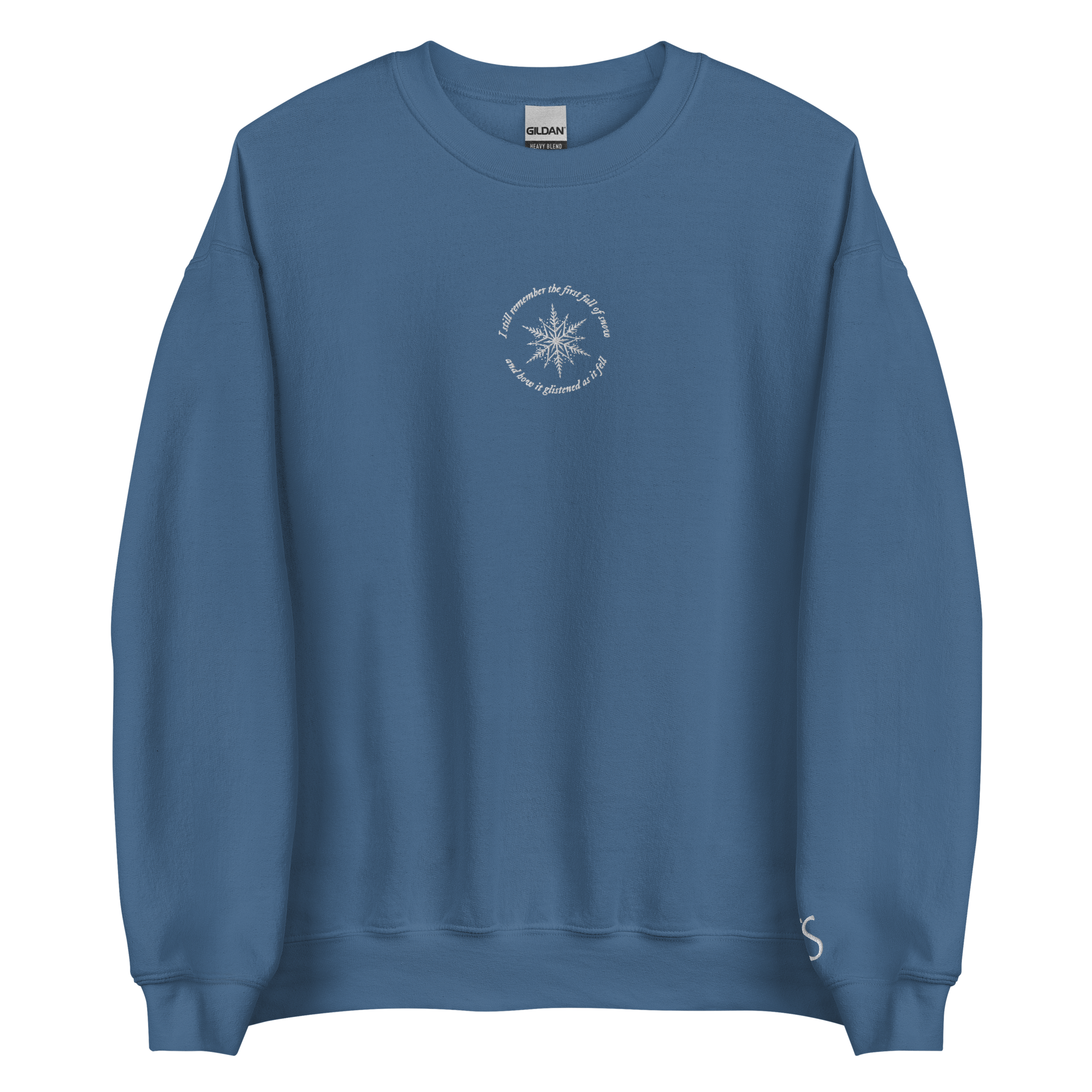 The First Fall Of Snow - Embroidered Crew Neck