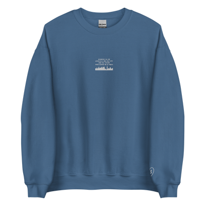 Mean - White Thread Embroidery Crew Neck