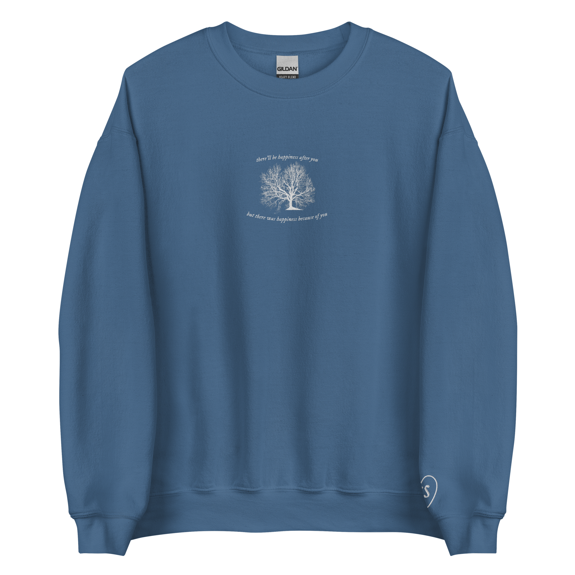 happiness - Embroidered Crew Neck