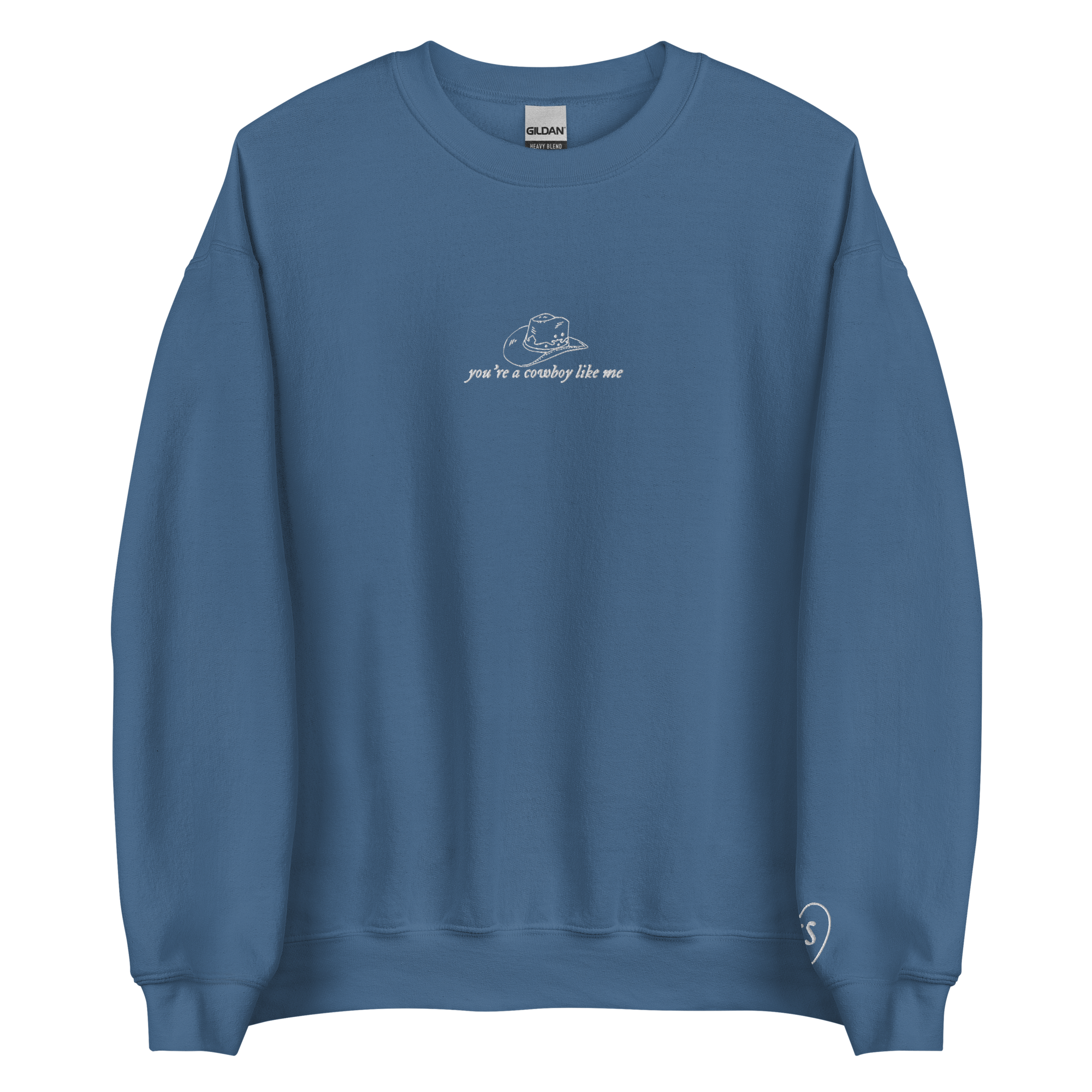 cowboy like me - Embroidered Crew Neck