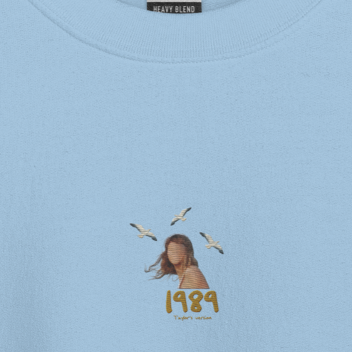 1989 TV Album Cover - Embroidered Crew Neck