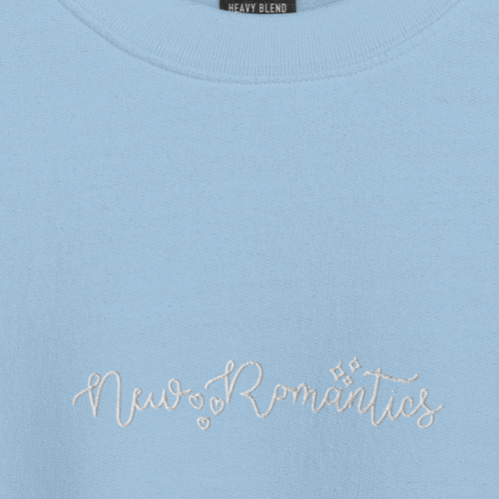 New Romantics - White Thread Embroidery Crew Neck