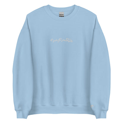 New Romantics - White Thread Embroidery Crew Neck