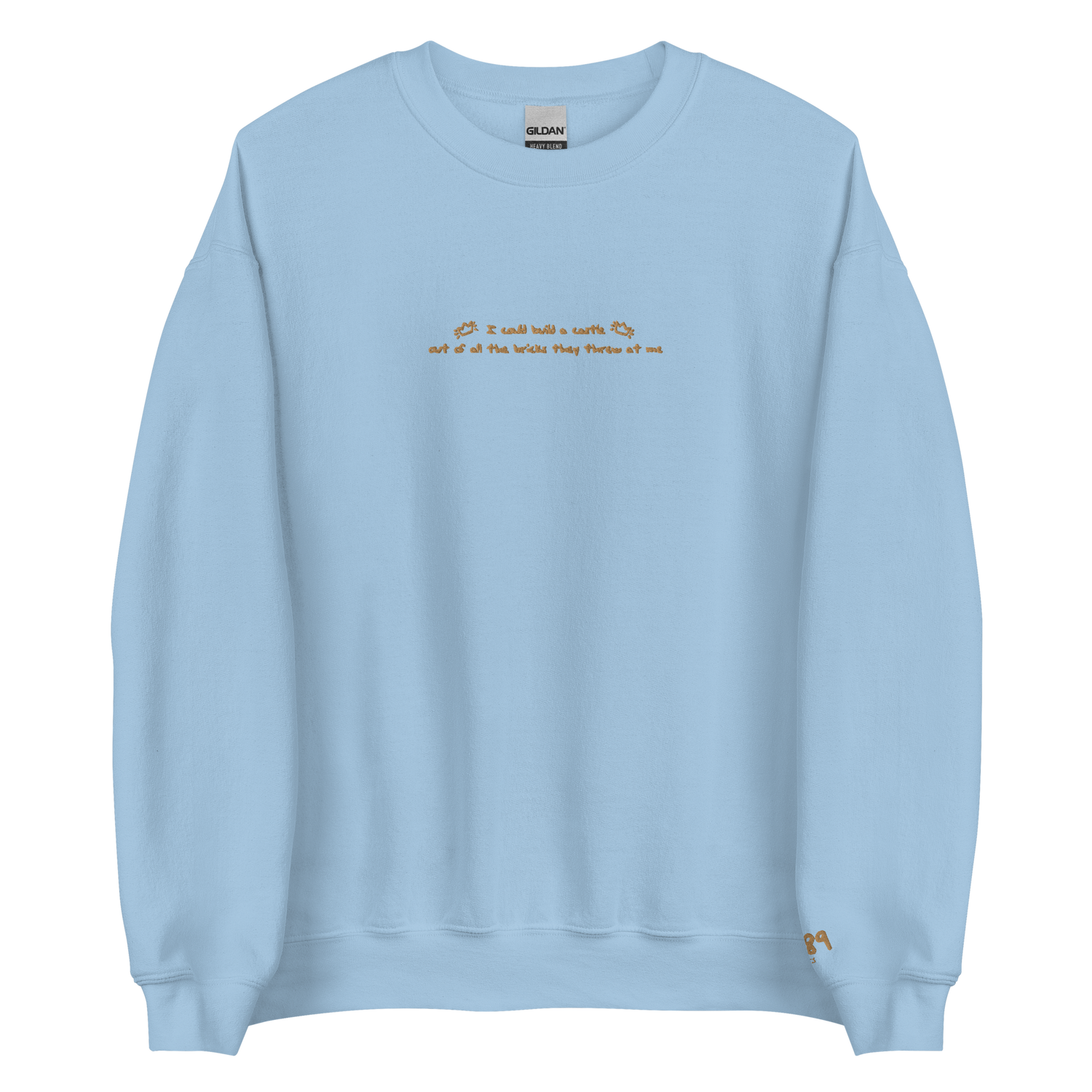 I Could Build a Castle - Embroidered Crew Neck