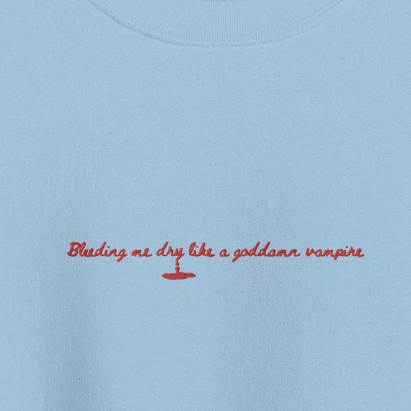 vampire - Embroidered Crew Neck