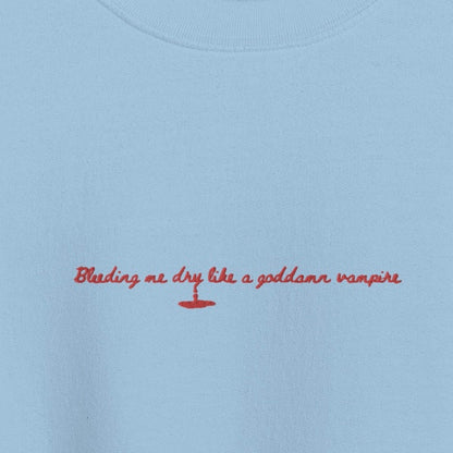 vampire - Embroidered Crew Neck