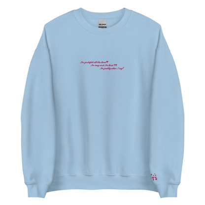 grateful all the time - Embroidered Crew Neck