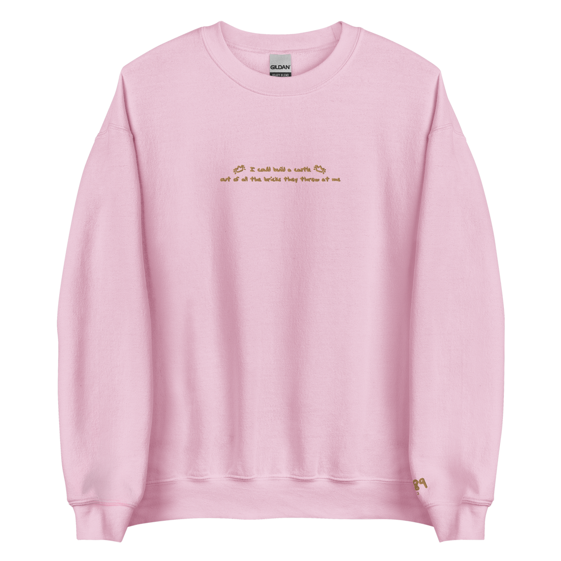 I Could Build a Castle - Embroidered Crew Neck