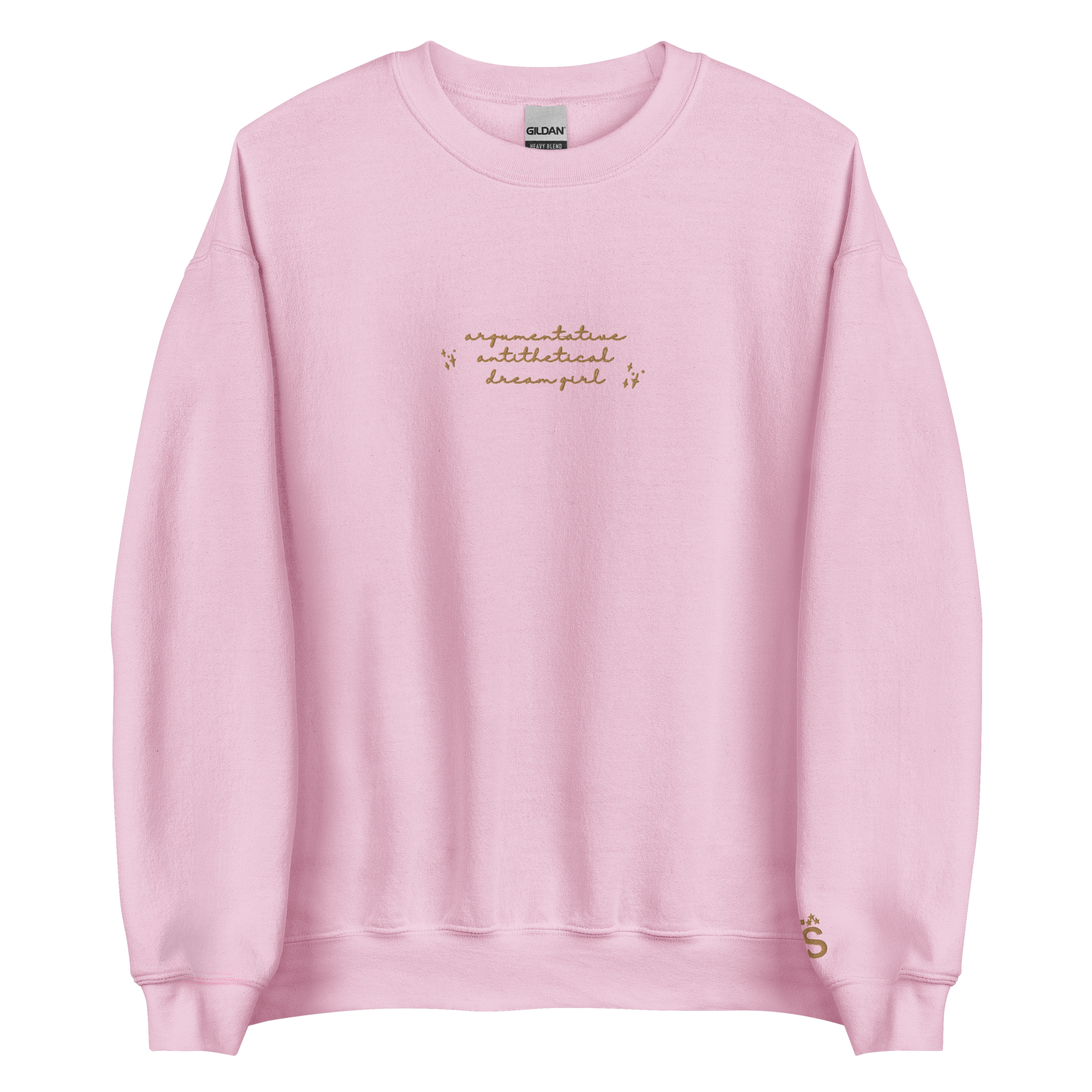 Argumentative Antithetical Dream Girl - Embroidered Crew Neck
