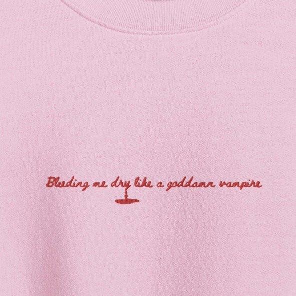 vampire - Embroidered Crew Neck