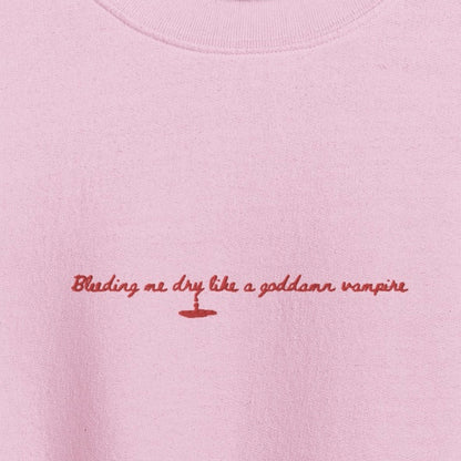 vampire - Embroidered Crew Neck
