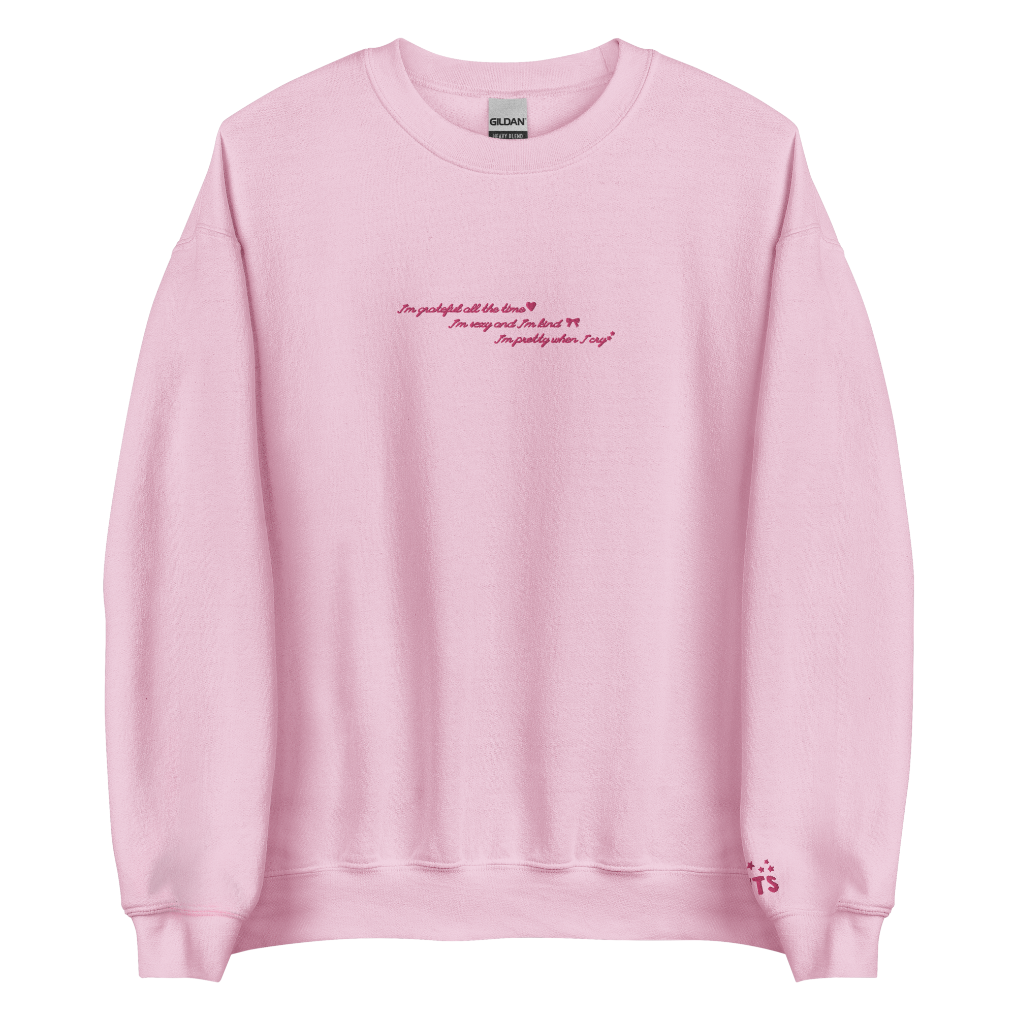 grateful all the time - Embroidered Crew Neck