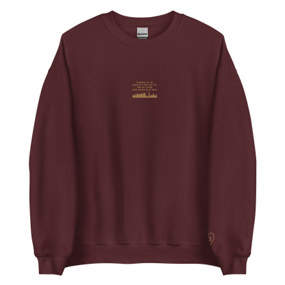 Mean - Gold Thread Embroidery Crew Neck