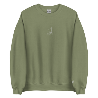 Salt Air - Embroidered Crew Neck