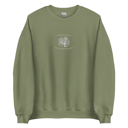 happiness - Embroidered Crew Neck