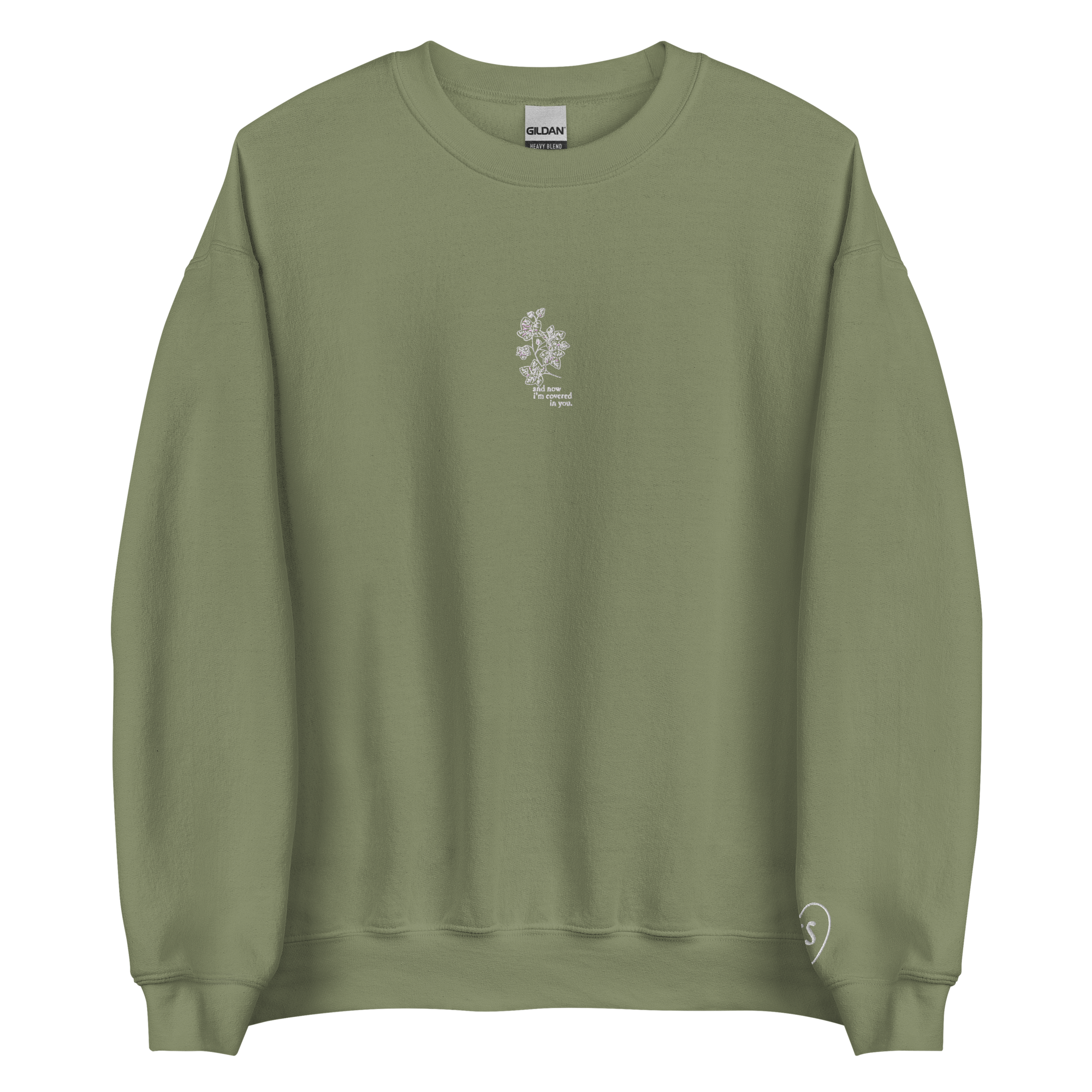 now i’m covered in you (ivy) - Embroidered Crew Neck