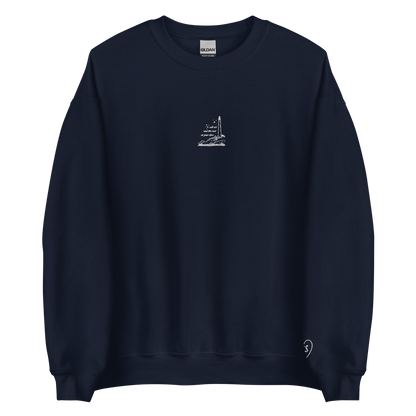 Salt Air - Embroidered Crew Neck