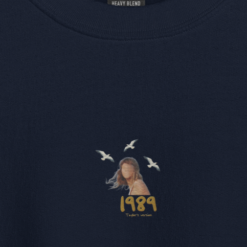 1989 TV Album Cover - Embroidered Crew Neck