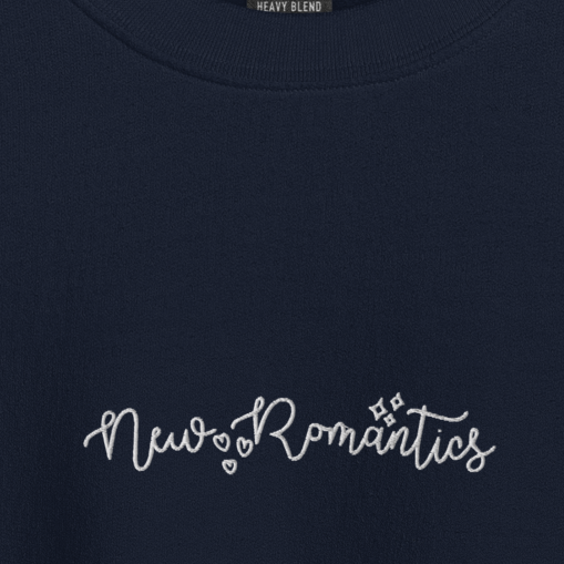 New Romantics - White Thread Embroidery Crew Neck