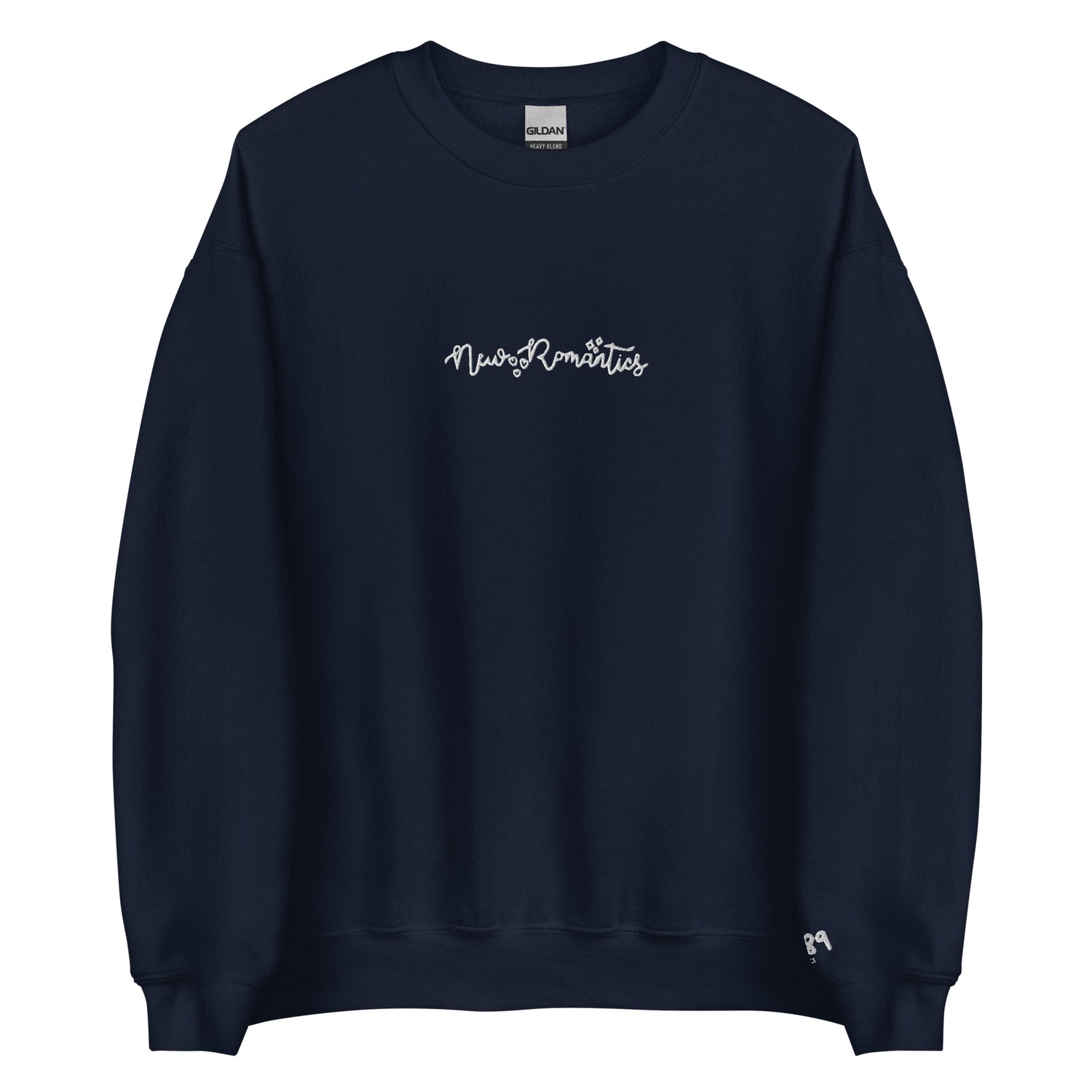 New Romantics - White Thread Embroidery Crew Neck