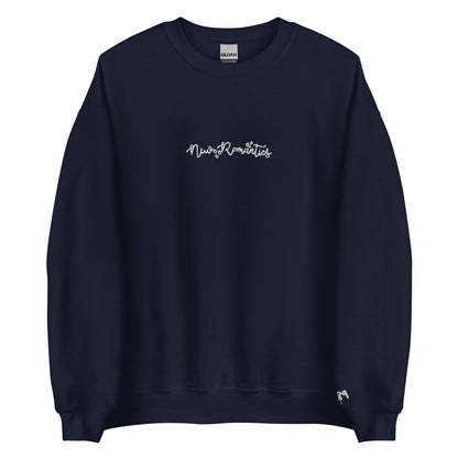 New Romantics - White Thread Embroidery Crew Neck