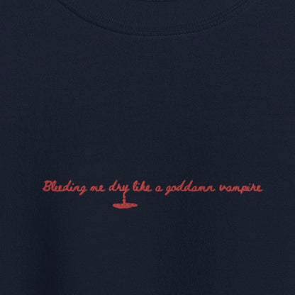 vampire - Embroidered Crew Neck
