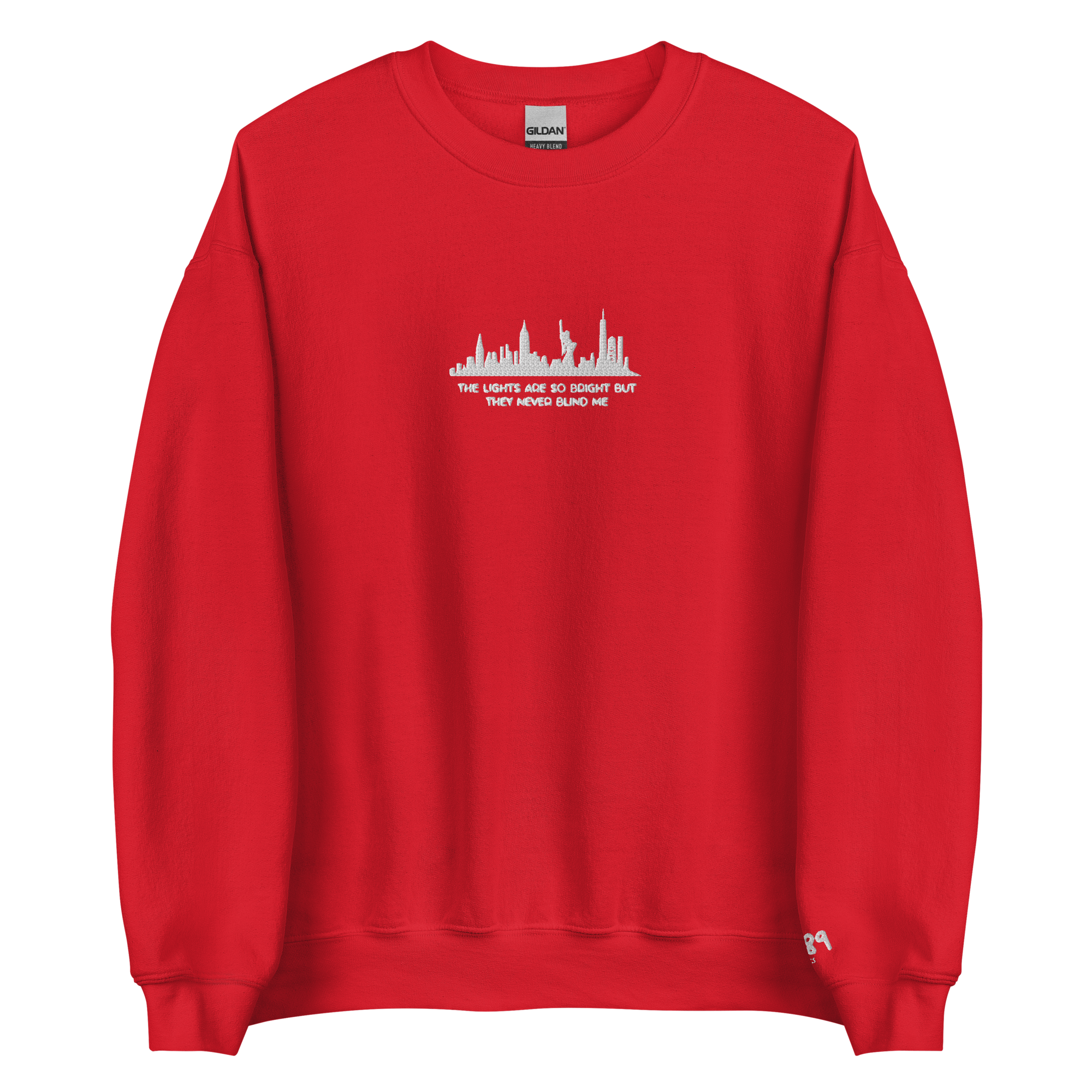 The Lights Are So Bright (Welcome To New York) - Embroidered Crew Neck
