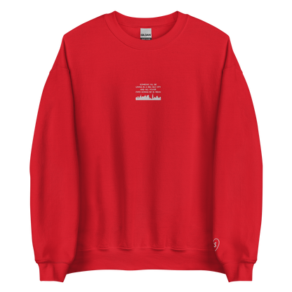 Mean - White Thread Embroidery Crew Neck