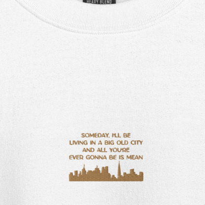 Mean - Gold Thread Embroidery Crew Neck